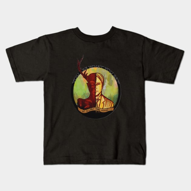 Be Human Kids T-Shirt by VintageGrim